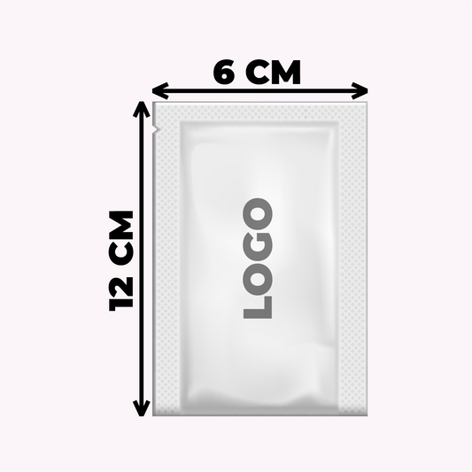 6 x 12 Tek Kullanımlık Baskılı Tekli Islak Mendil